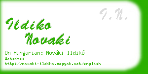 ildiko novaki business card